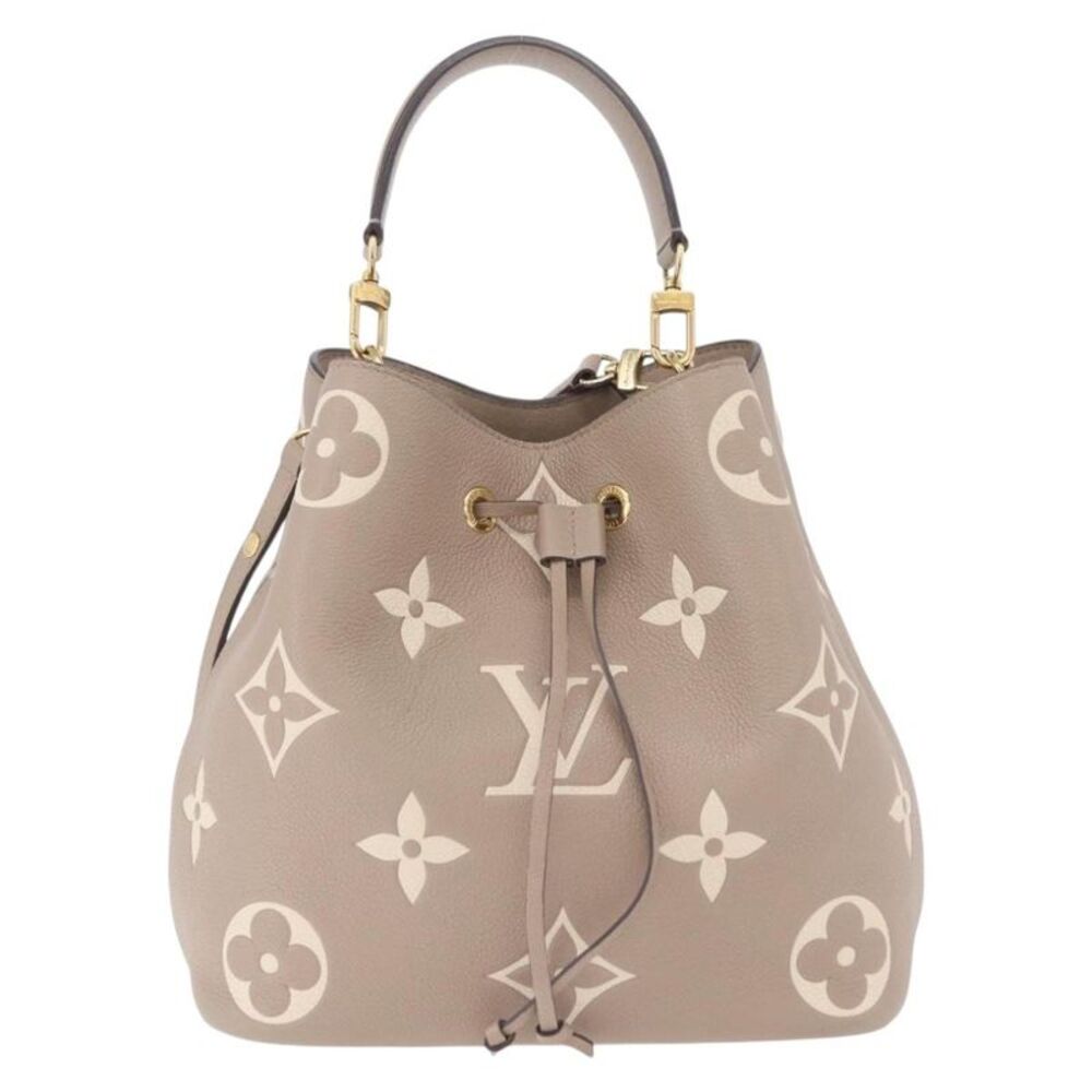 Louis Vuitton Neo Noe By The Pool Monogram Raffia Beige Leather Handbag